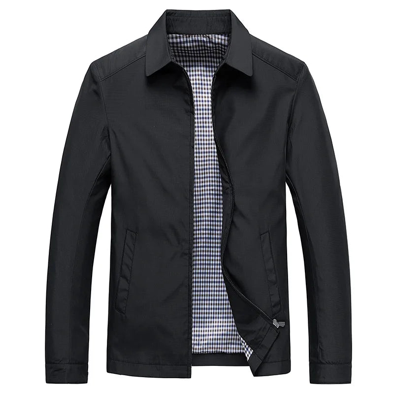 Lightweight Jacket | Modern Design with Zipper and Checkered Lining 1