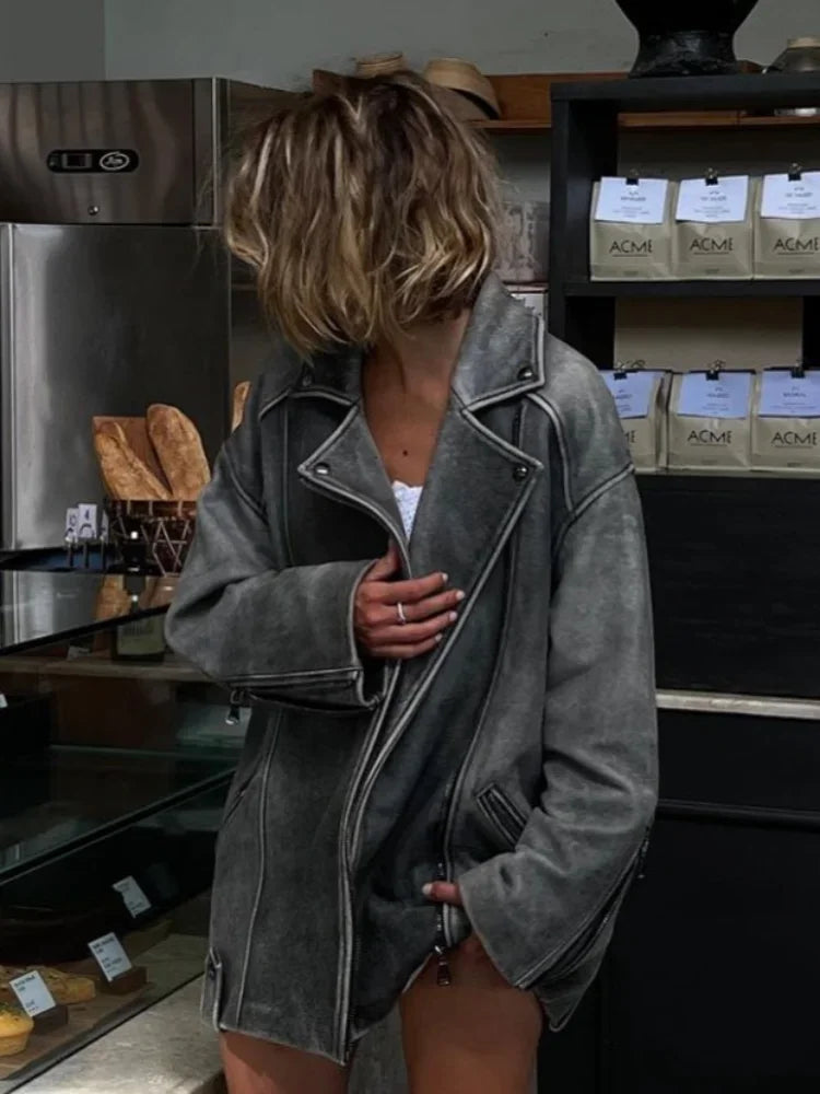 Loose Suede Jacket | Comfortable Long-Sleeved Design for Daily Wear 6