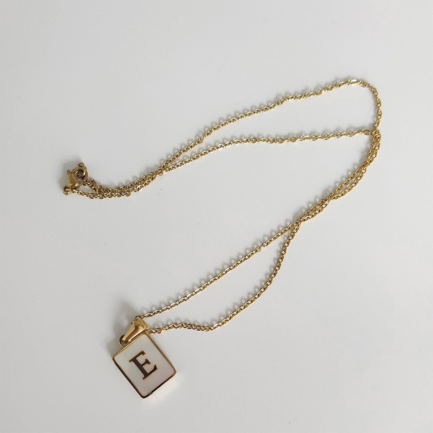 Luna Opal Necklace | Customizable Initial Charm on Delicate Chain 6