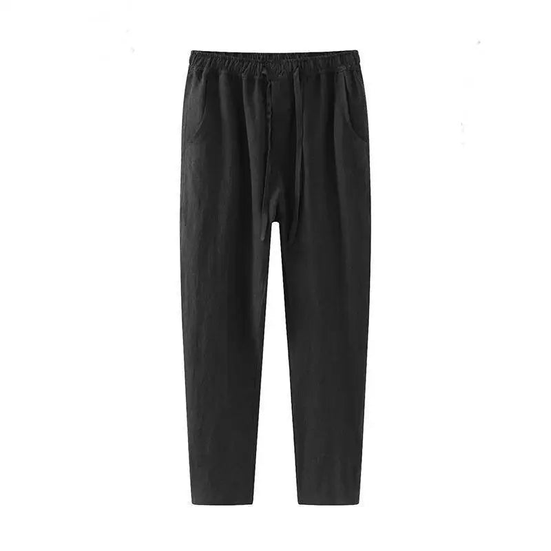 Men's Linen Pants | Breathable Cotton-Linen Blend with Adjustable Drawstring 1