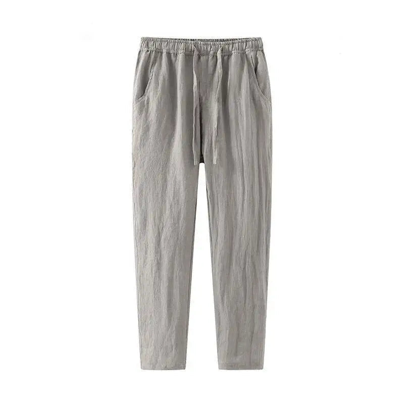 Men's Linen Pants | Breathable Cotton-Linen Blend with Adjustable Drawstring 3