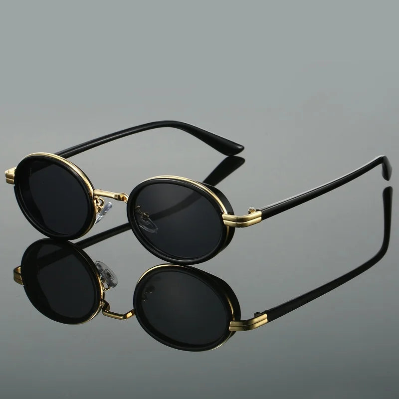 Oval Sunglasses | Luxurious Gold Detailing with UV Protection 5