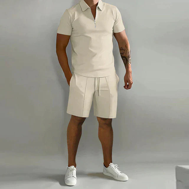 Milan Summer Polo Set | Stylish Zip Polo & Comfortable Shorts 5