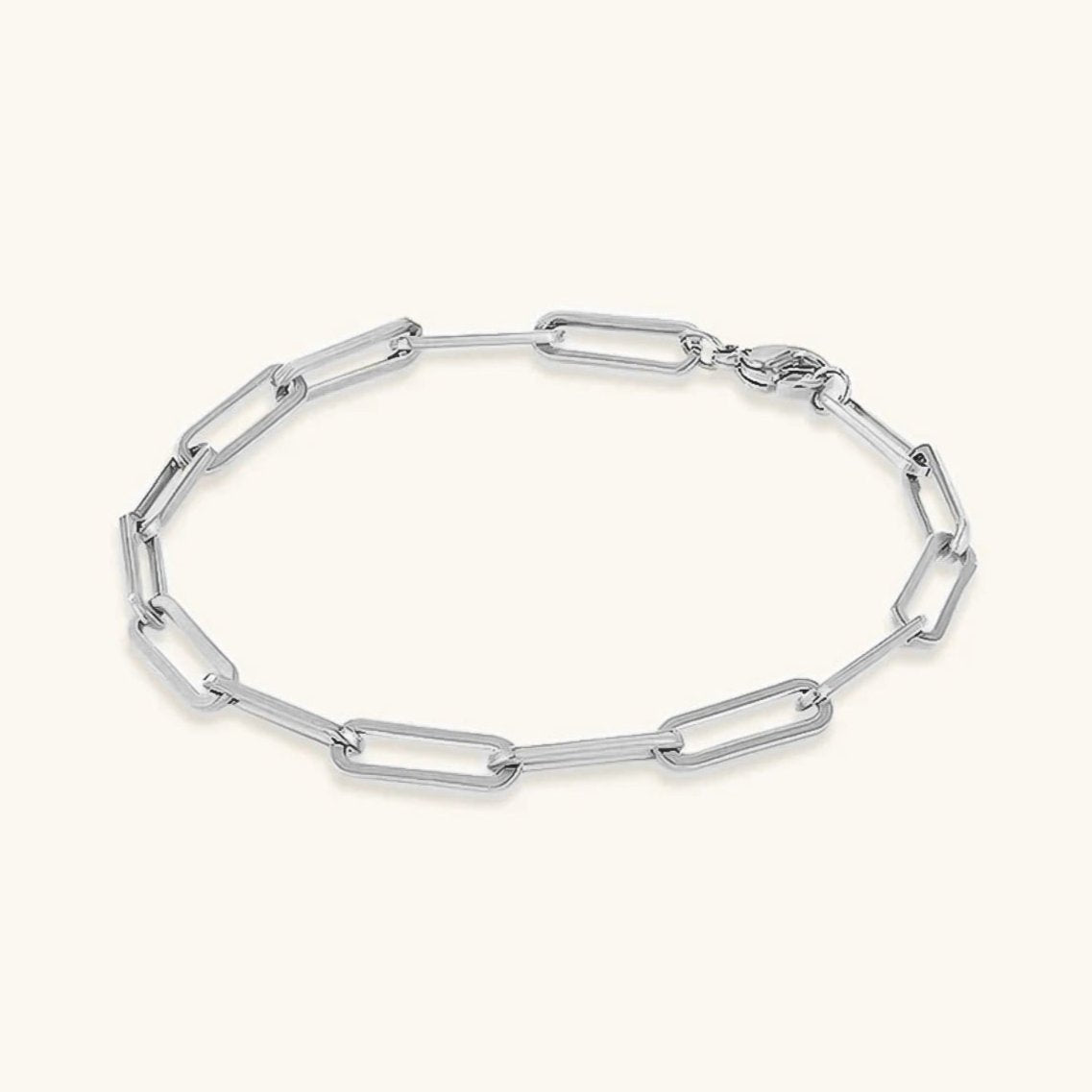 Minimalist Gold Paperclip Bracelet | Ethically Sourced Stainless Steel with 14k Gold Plating 5