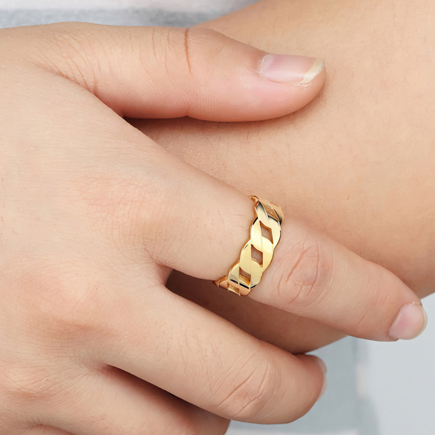 Minimalist Gold Ring | Ethically Sourced Stainless Steel-Plated 14k Gold 1