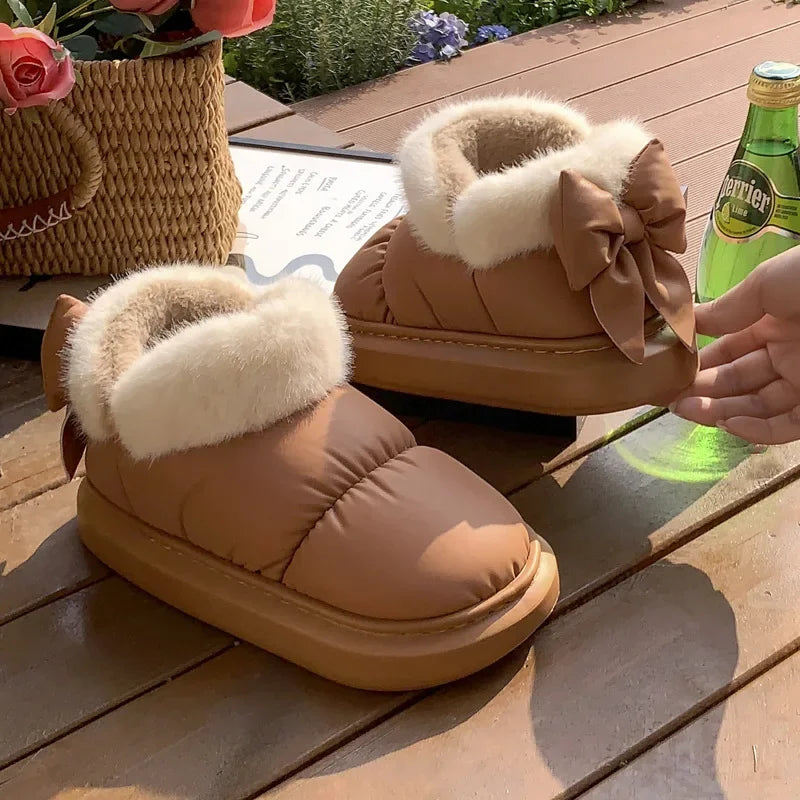 NATALIE | Bowed Puffer Winter Shoes 1