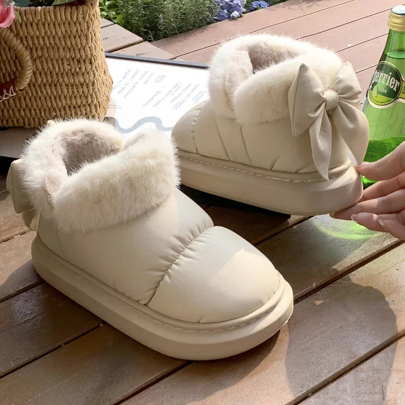 NATALIE | Bowed Puffer Winter Shoes 2