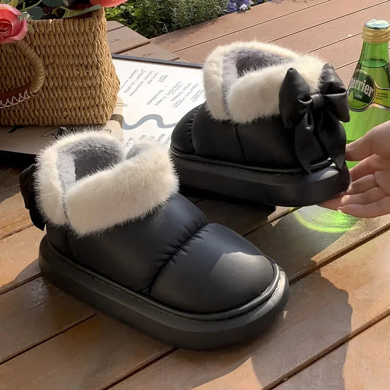 NATALIE | Bowed Puffer Winter Shoes 4