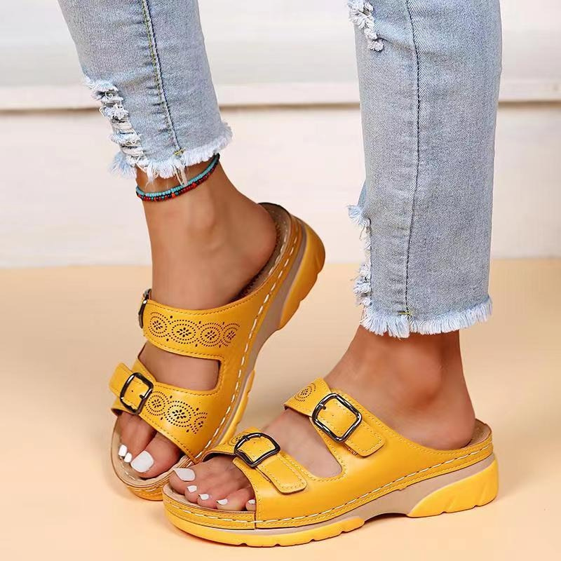 Orthopedic Vegan Leather Sandals | JANELLE 3