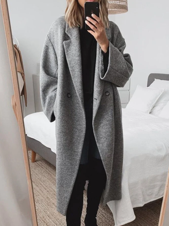 Oversized Double-Breasted Coat 0