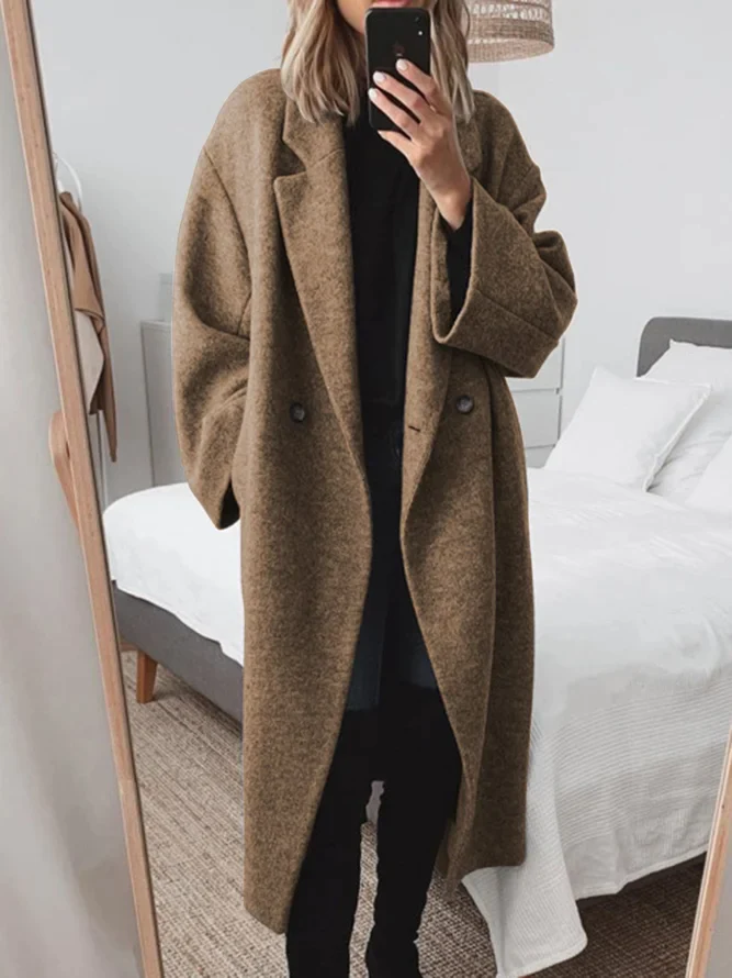 Oversized Double-Breasted Coat 5