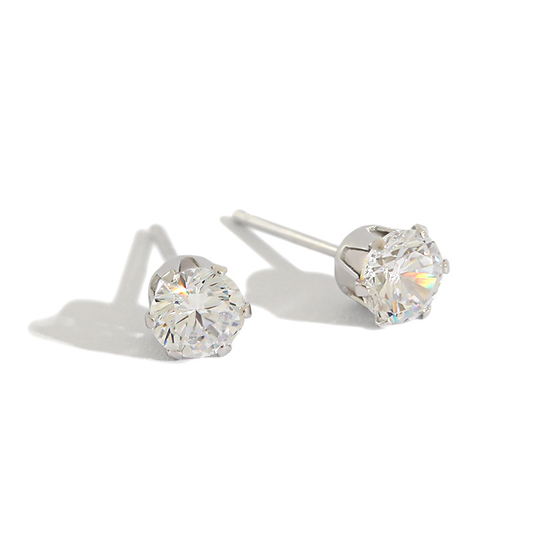 Pave Stud Earrings | Hypoallergenic S925 Sterling Silver with 18K Gold Plating 1