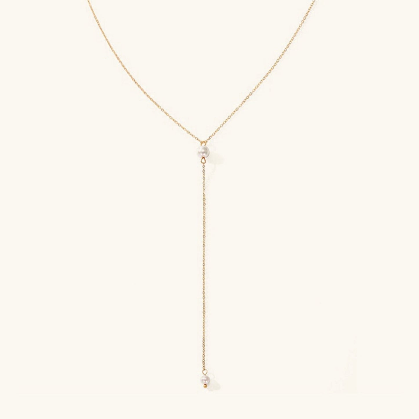 Pearl Tassel Necklace | Elegant Freshwater Pearls with Gold Plating 0