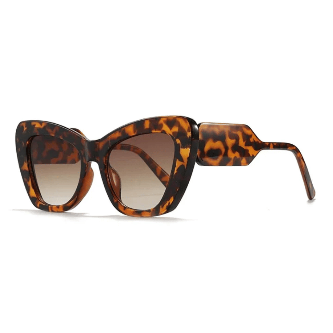 Retro Cat-Eye Sunglasses | Full-Rimmed UV Protection with Bold Patterns 4