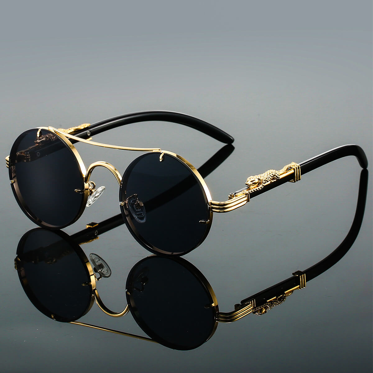 Retro Round Sunglasses | UV 400 Polarized Lenses with Lightweight Design 5