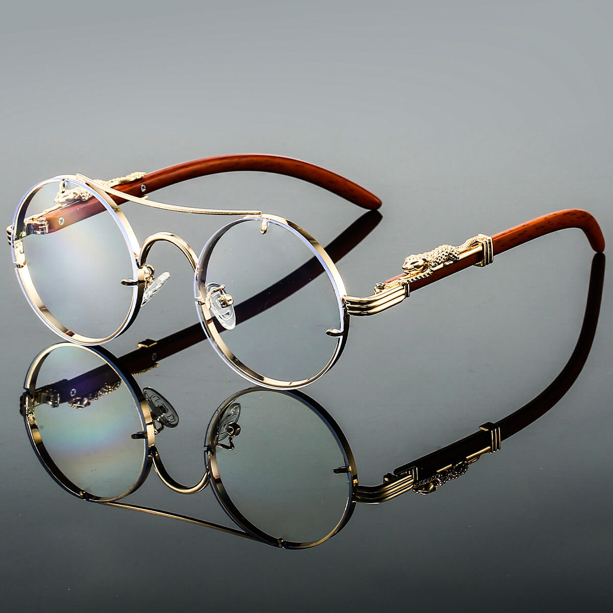 Retro Round Sunglasses | UV 400 Polarized Lenses with Lightweight Design 7