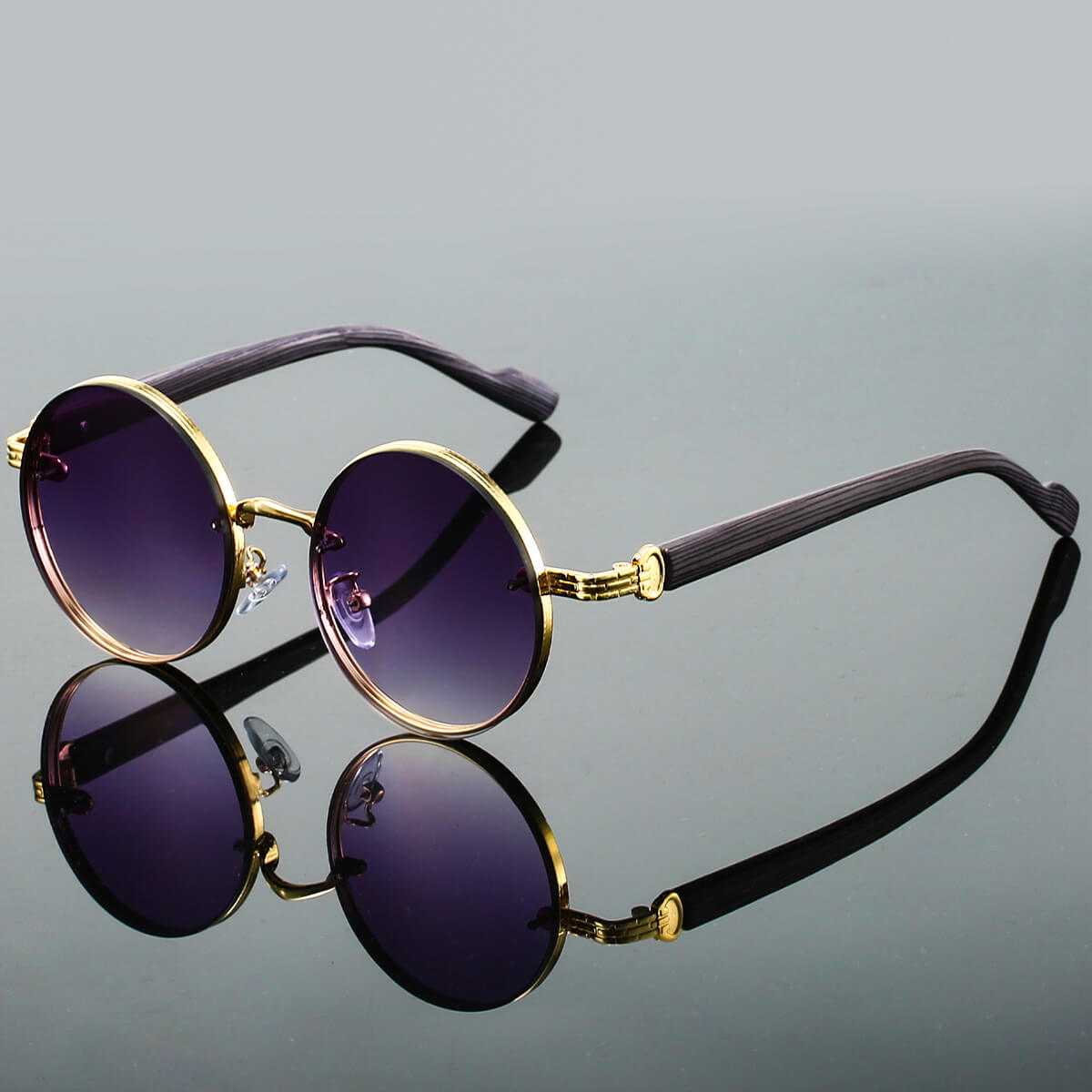 Retro Round Sunglasses | UV 400 Protection with Durable Metal Frame 3