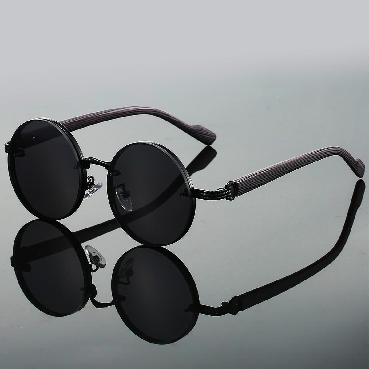 Retro Round Sunglasses | UV 400 Protection with Durable Metal Frame 5