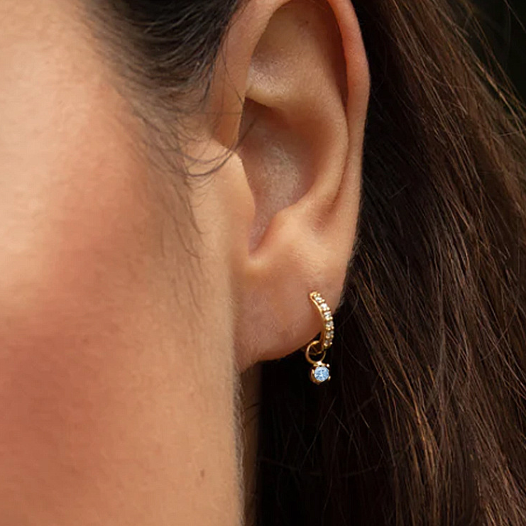 Reversible Diamond Hoop Earrings | Waterproof Hypoallergenic Design 4