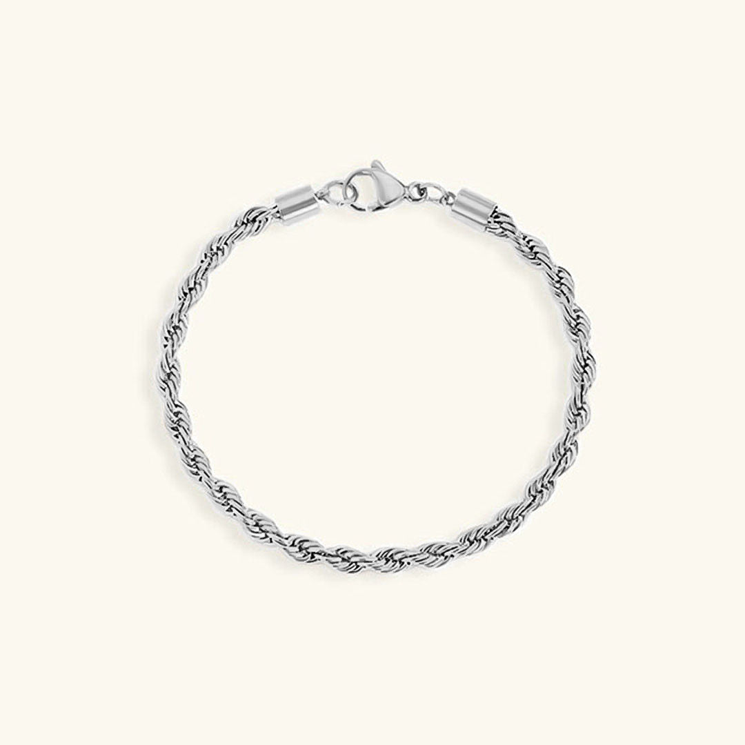 Rope Chain Bracelet | 18K Gold Plated, Hypoallergenic Design 5