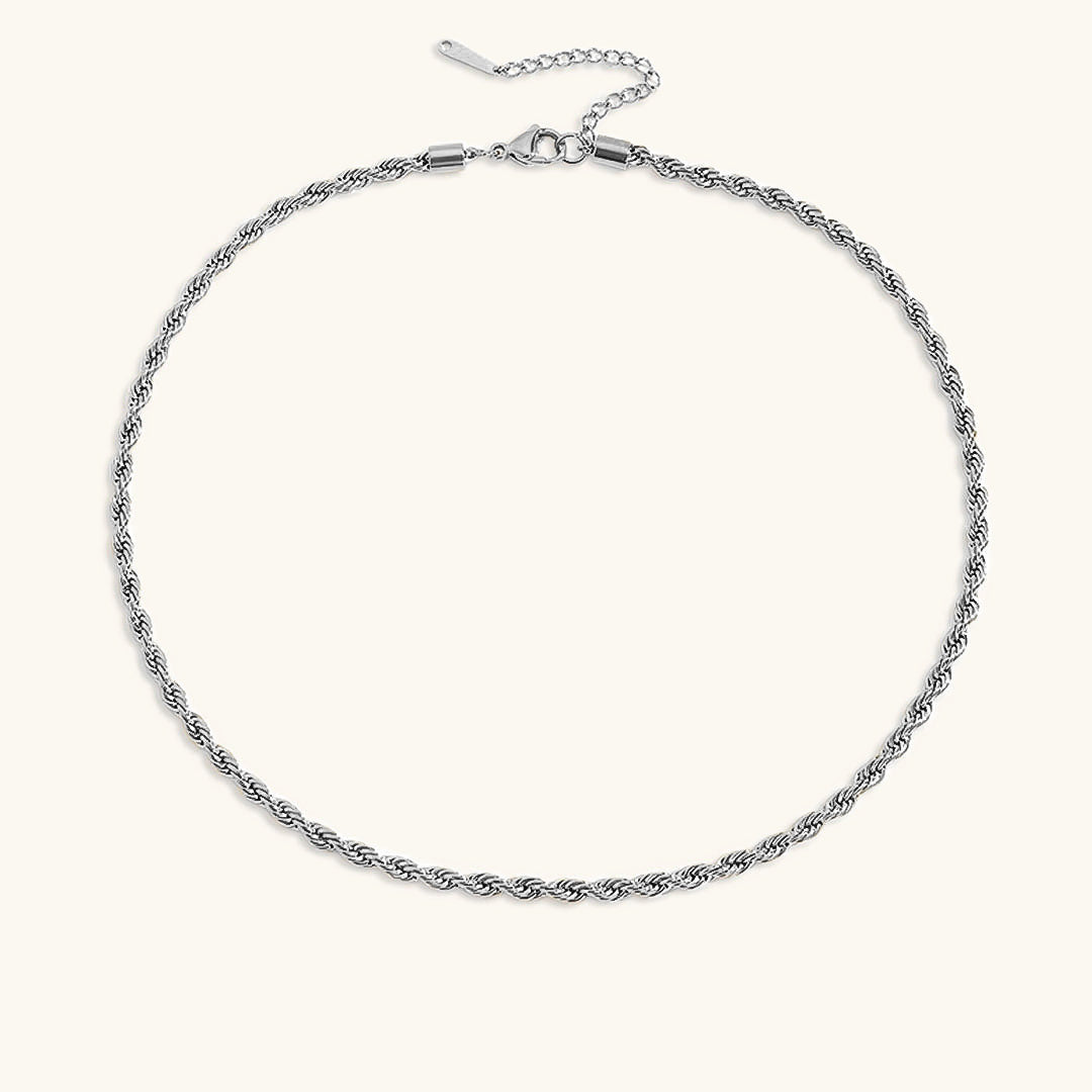 Rope Chain Necklace | 14K Gold Plated, Hypoallergenic, Stylish Design 11