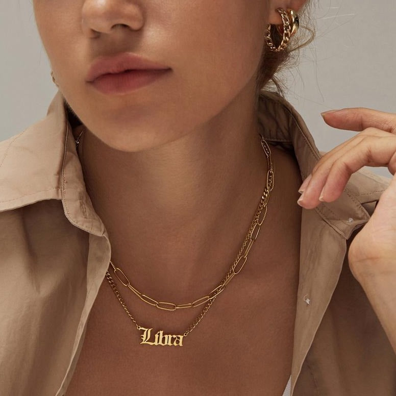 Rope Link Necklace | Adjustable 18K Gold/Silver Plated Stainless Steel 3