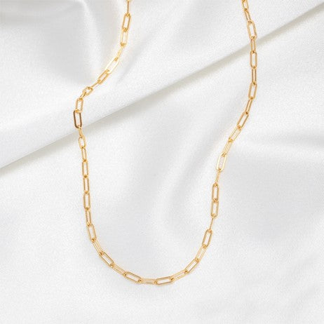 Rope Link Necklace | Adjustable 18K Gold/Silver Plated Stainless Steel 4
