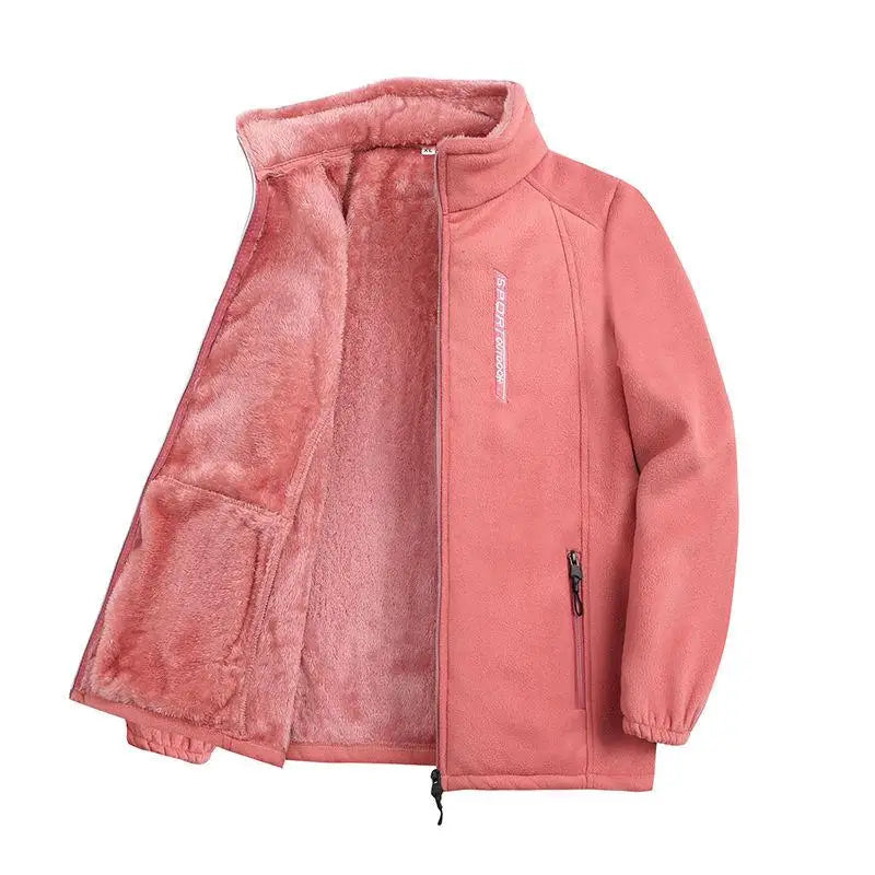 Polar Fleece Zip-Up Cardigan