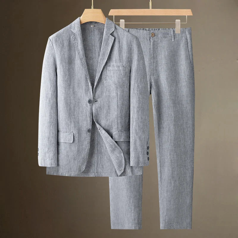 Casual Linen Suit Set