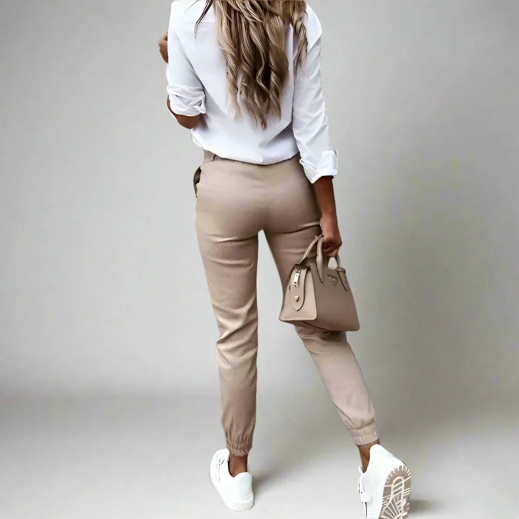 Pleated Linen Pants