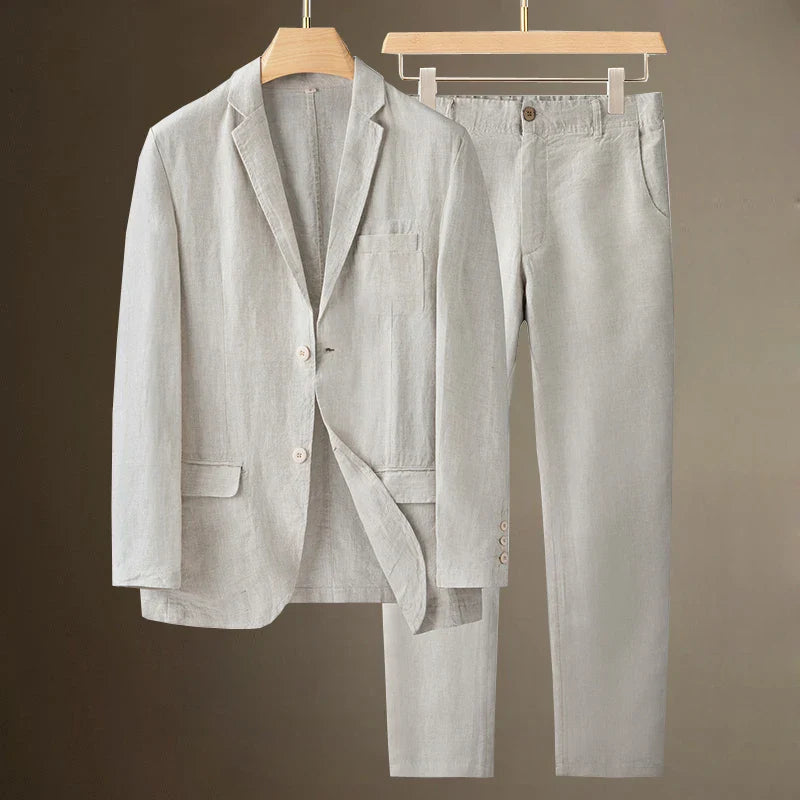 Casual Linen Suit Set