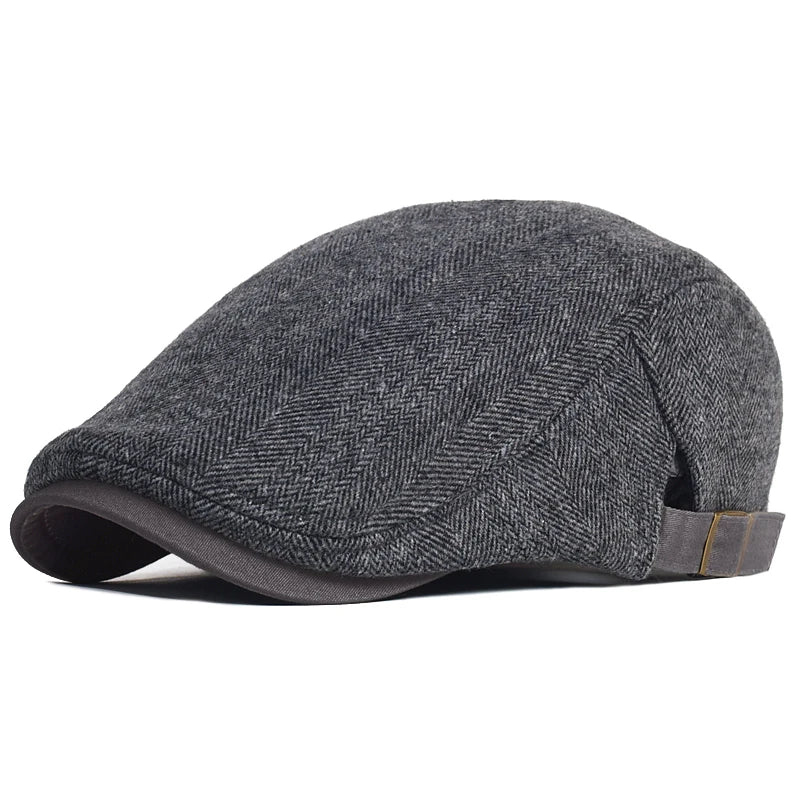 Herringbone Wool Cap