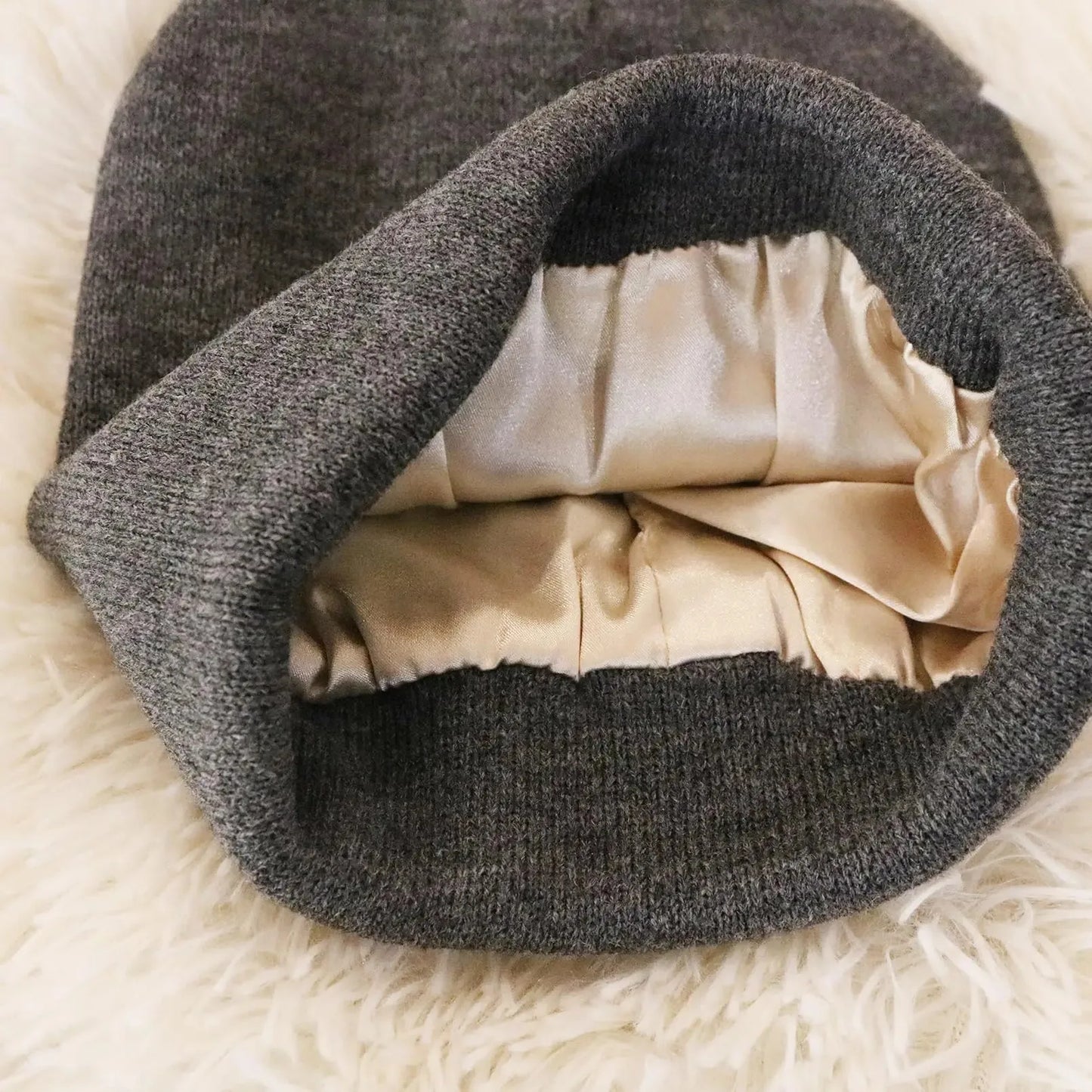 Anti-Frizz Satin Beanie