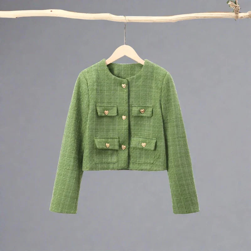 Cute Tweed Jacket Set