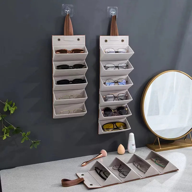 Sunglasses Organizer | Foldable Multi-Slot Storage Case for Travel 3