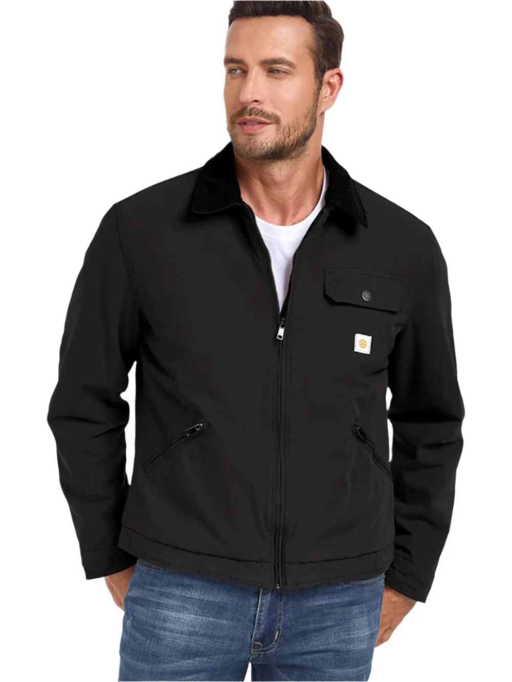 Lined Cargo Work Jacket