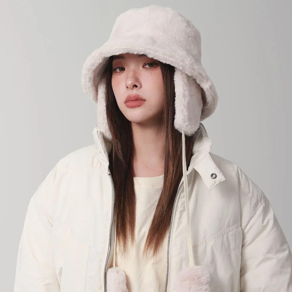 Bomber Plush Bucket Hat