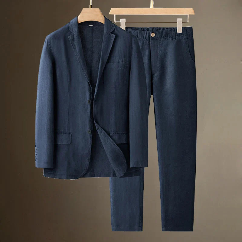 Casual Linen Suit Set