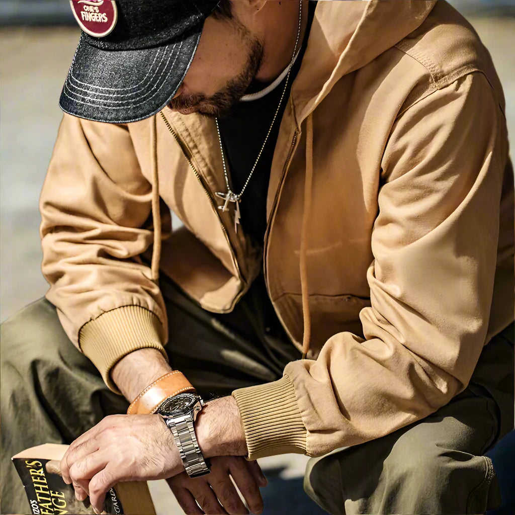 Hooded Canvas Jacket/Hoodie