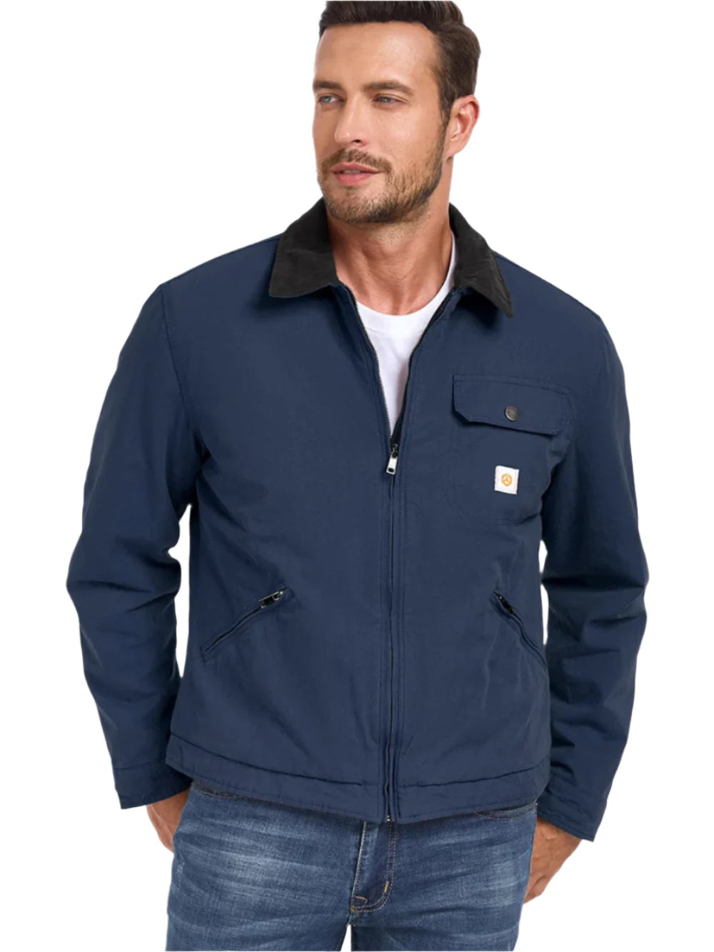 Lined Cargo Work Jacket