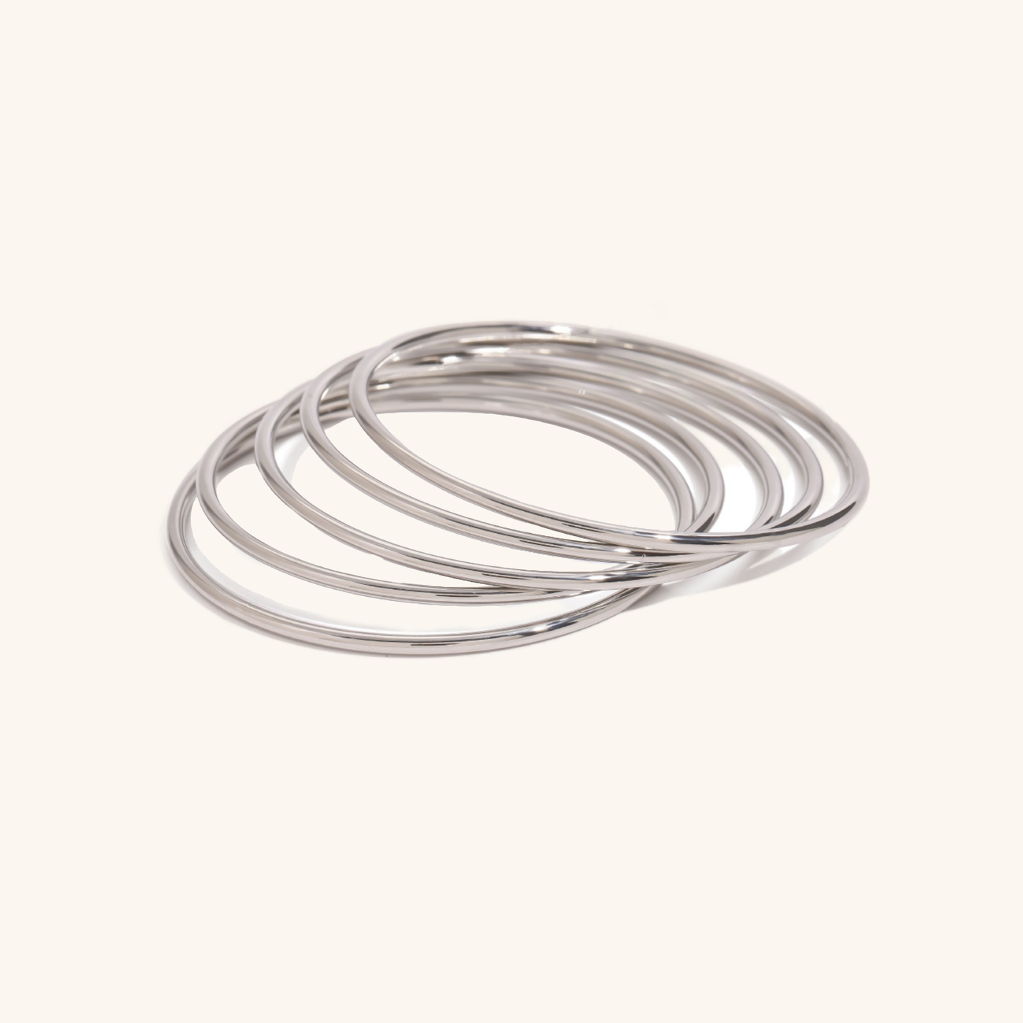 Shannon Gold Bangle Set | Lightweight Waterproof Hypoallergenic Bangles 2