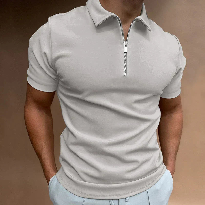 Short Sleeve Polo Shirt | Modern Fit with Half-Zip Closure for Casual Style 3