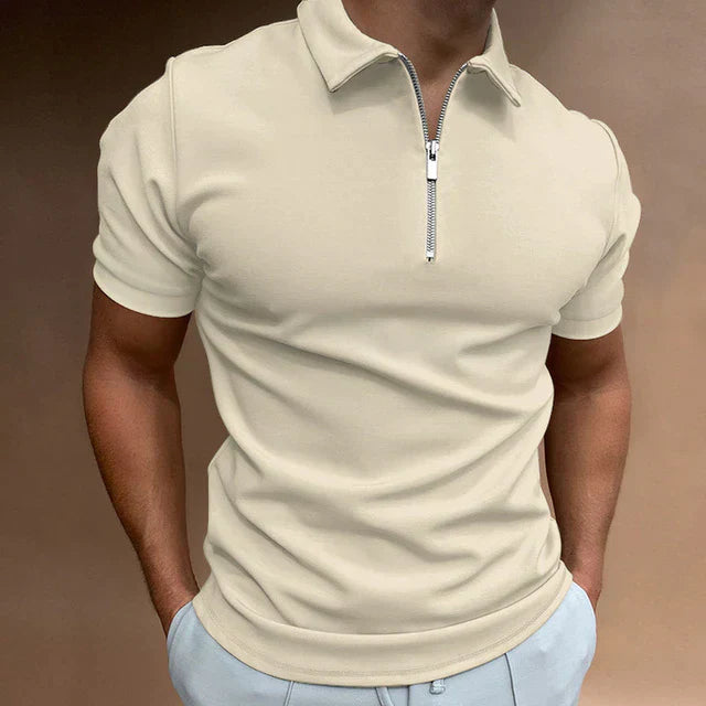 Short Sleeve Polo Shirt | Modern Fit with Half-Zip Closure for Casual Style 6