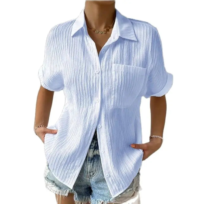 Short Sleeved Cotton Shirt 1
