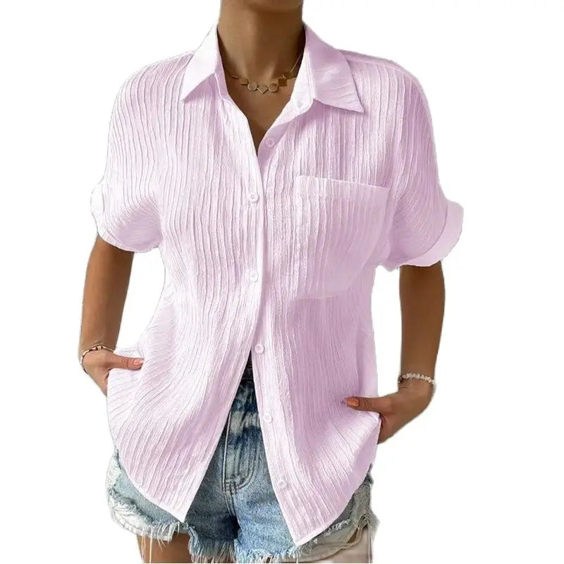 Short Sleeved Cotton Shirt 2