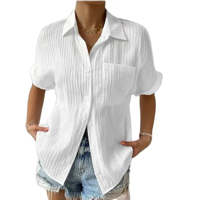 Short Sleeved Cotton Shirt 3