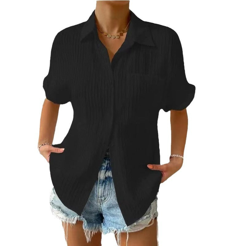 Short Sleeved Cotton Shirt 4