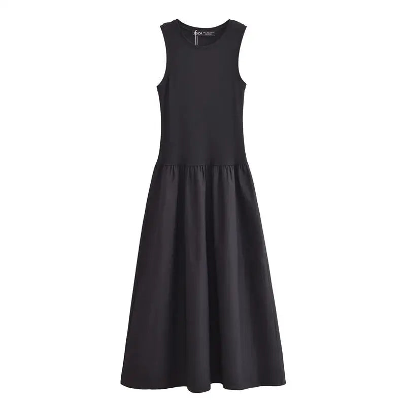 Sleeveless Drop Waist Maxi Dress 3