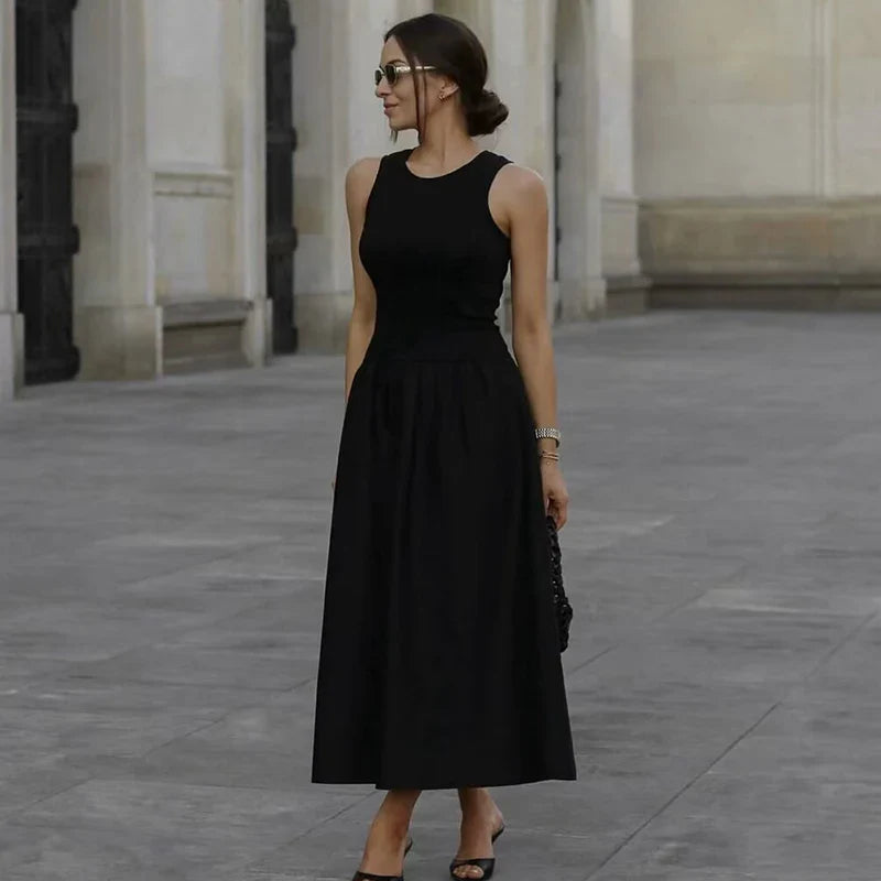 Sleeveless Drop Waist Maxi Dress 5