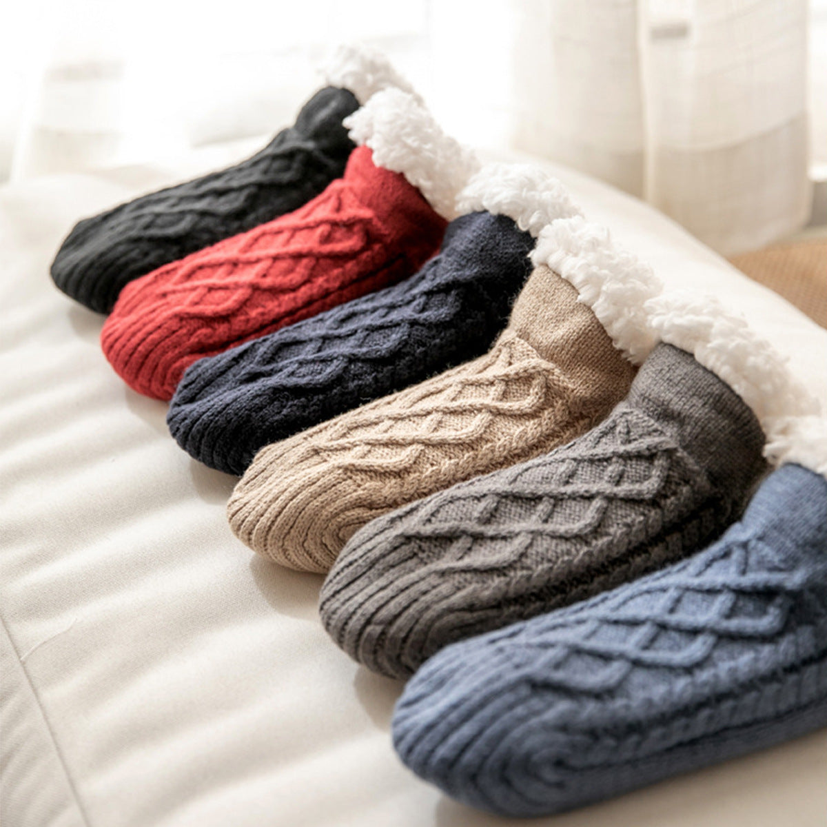 Soft-Pile Anti-slip Fleece Socks 1